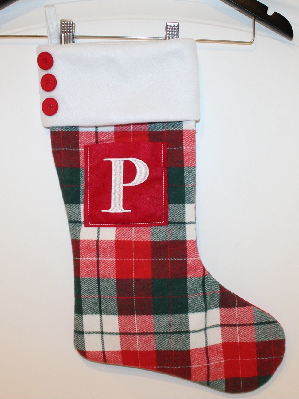 Christmas βPβ stocking (NWT)